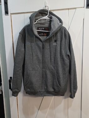 Ororo Unisex Heated Grey Hoodie